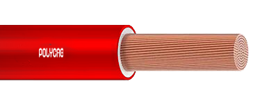 2.5 Sqmm Single Core Flexible Cables Red 1100 Volts (100 Mtr Roll) Polycab