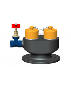 Cast Iron 2 Way Breeching Inlet with SS NRV - AAAG