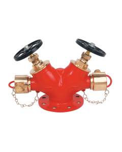 Gun Metal Fire Fighting Double Headed Hydrant Valve (Type - B) - Winco