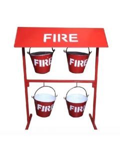 4 Bucket Fire Bucket Stand - Vagheshree 