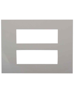 Square cover plates with Metal Frame White plate - 2x6 module - Arteor Legrand