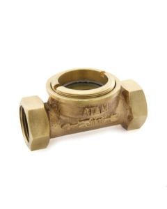 15mm Bronze Sight Glass with Toughened Glass Screwed Ends AV-31 ATAM