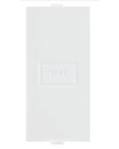 Blank Plate Single ROMA Classic White 21598