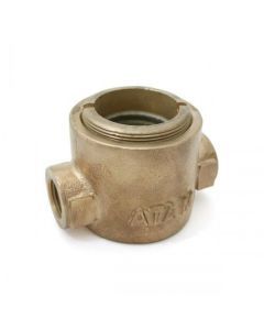 32mm Bronze Sight Glass Screwed Ends with Toughened Glass AV-238 ATAM