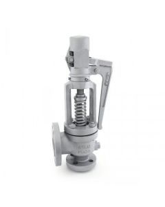 Cast Carbon Steel Spring Loaded Full Lift Safety Valve (Right Angle Pattern) Flanged Ends as per Class-300-AV-285A-25mm*50mm