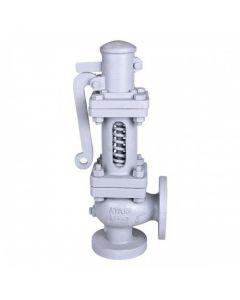 Cast Carbon Steel Spring Loaded Full Lift Safety Valve (Right Angle Pattern) Inlet Flange to BS-10, Table 'H' , Outlet Flange to BS-10 Table 'D'-AV-285