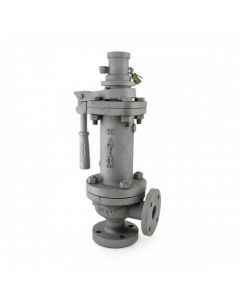 Cast Carbon Steel Spring Loaded Single Post Hi-Lift Safety Valve (Right Angle Pattern) Flanged Ends AV-283 ATAM