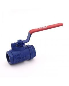 15mm Cast Iron Ball Valve Screwed Ends, Full Bore, Two Piece Design FV-503 ATAM