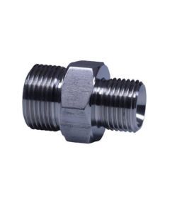 M.S Hex Hydraulic Nipple-Medium-1/8"