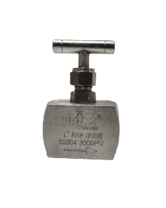SS Needle Valve High Pressure Square Body screwed end SS 304, 3000/6000/10000 PSI Prime