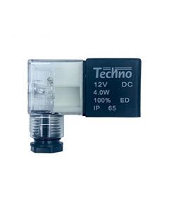 Techno Spare Coil 4V Series With Led Connector 9mm Bore