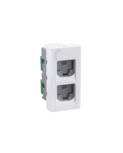 Telephone socket double RJ11   Data & voice 1 module - Lyncus