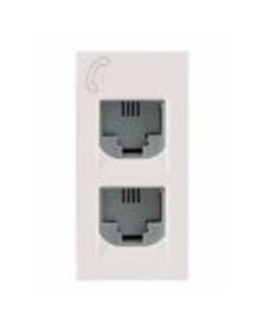 Telephone socket RJ11 Data & voice 1 module - Lyncus