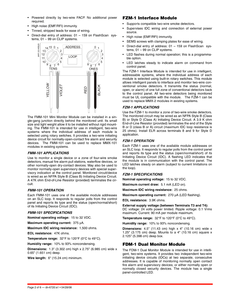 FMM-101, Monitor Modules with FlashScan®